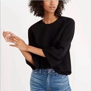 Madewell Black Women's Bell sleeve top